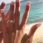2 Pcs Fashion Bridal Engagement Ring Set Cubic Zirconia Round Wedding Party Gift