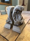 Two  2  Piece Fancy elegant Home Decor Decorator Resin Bookends Set lot