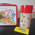 Vintage 1981 Strawberry Shortcake Metal Lunch Box   Thermos Set New With Tags 