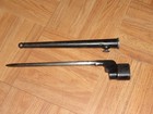 Vintage Ww11 British Enfield No 4mk11 Spike Bayonet With Metal Scabbard