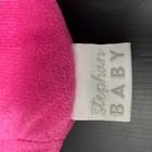 Stephan Baby Pink My First Doll Soft Plush Flowers Braids Rattle Lovey Brown 9  