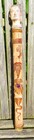 Rare Vintage Folk Art Hand Carved Rainstick 24    Amethyst Stone Cobra 1960