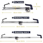 Steering Wheel Brake Lock Anti-theft Retractable Car Clutch Pedal Lock W  2 Keys