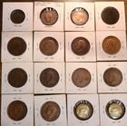 1883-1949 Great Britain Lot Of 16 Farthing Halfpenny 1 2 Penny   Penny   3 Pence