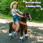 Ponycycle Kids Ride On Horse Rocking Pony Toy With Wheels For 3-4 Yrs Ux321 Toy