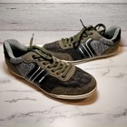 Mens Casual Shoes Size 11 Fashion Sneakers Army Green Sage Low Top Alpine Swiss