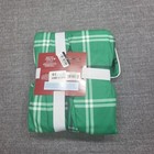 Kids  Plaid Matching Family Pajama Set - Wondershop Green Size X-large