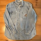 Vintage Y2k Disney Store Denim Longsleeve Shirt Snow White Dwarfs Embroidered Xl