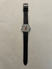 Vintage Disney Bradley Mickey Mouse Pie Eyed Swiss Watch 62 - Exe - Runs