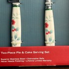 Pfaltzgraff Winterberry 2 Piece Pie   Cake Serving Set 5065053 Stainless Steel