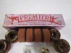Nos Set Of 8 Fo-mac Premier 65 Figure Skate Wheels W  Org Box   Hardware - Cool 