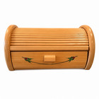 Vintage Wooden Roll Top Sewing Box storage Organizer Excellent Vintage Condition