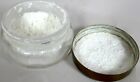 Antique Vintage Powder Jar Vanity Scented Perfume 1920s 8 Sided Glass Brass Lid