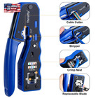 Rj45 Pass Through Crimp Tool Kit  Ethernet Crimping Tool For Rj45