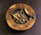 Antique Sundial Vintage Solid Brass Nautical Marine Compasses