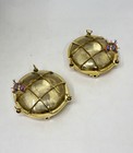Classic Replica Brass Nautical Ship Passage Ceiling Wall Deck Light - Set Of 2