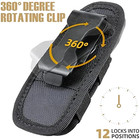 Tactical Flashlight Holster Duty Belt Pouch Rotatable Clip 360 Degree Holder Us 
