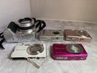 Camera Lot Of 5 For Parts Untested No Charger Olympus And Exilim 