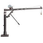 1 2ton Hydraulic Mounted Crane W  Cable Winch Pickup Truck Lift Push 1100 Lb 