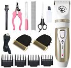 Dog Cat Pet Grooming Clipper Trimmer Hair Set Kit Rechargeable Cordless Electric
