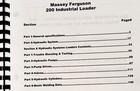 Massey Ferguson 200 Industrial Loader Service Manual Repair Shop Technical Book