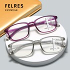 Men Women Clear Progressive Reading Glasses Tr90 Anti Blue Light Glasses New