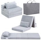 Foldable Kids Floor Mattress  Washable Tri-folding Nap Mat For Daycare  Trifold