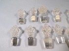 Lot Of 11 Fenton Glass Kings Crown Cruet Stoppers Only