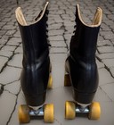 Vintage Douglass- Snyder Super Deluxe Custom Roller Skates Sz11 Riedell  Rare