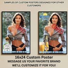 Lynda Carter Custom Beer Alcohol Poster 16x24 Message Us Your Favorite Brand