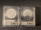 2019 Pride Of Two Nations Silver Eagle And Maple Leaf 2 Coin Set  Pcgs Pr70 Fdoi