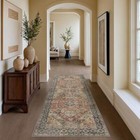 Runner Rug 2x5 Non Slip Vintage Hallway Runner Rugs Low Pile Lightweight Mach   