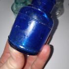 Antique And Vintage Inkwell Collection 7 Ttl  Cobalt  Aqua And Clear