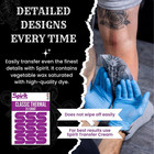    Classic Thermal Tattoo Stencil Transfer Paper  8 5  X 11   25 Sheets  Professi