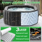 Naizea 2-4 Person Inflatable Hot Tub  Large Octagonal Portable Blow Up Hot Tub
