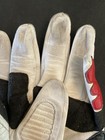 Vintage Dainese Leather Motorcycle Racing Gloves White Red Black  - Size L