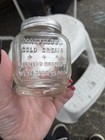 Richard Hudnut Marvelous Cold Cream Embossed Glass Bottle New York Paris Lid
