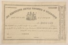 Hoboken   Hudson River Turnpike Co  1850 s Unissued Stock Certificate