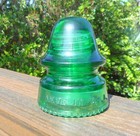 Nice Medium 7 Up Green Cd 162 Hemingray Signal Style Glass Insulator  l 