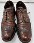 Vintage Johnston   Murphy Aristocraft Shoes Mens Size 9m Wingtip Brogue Usa 90s