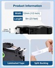 5pk For Brother P-touch Label Tapes 6mm  9mm  12mm  24mm  36mm Tze-231 241 251