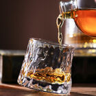 Spinning Whisky Glass Whiskey Tumblers  Old Fashioned Scotch   Bourbon Glasses