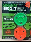 Green Biscuit Hockey Puck 4-pack  Original Off Ice Hockey Puck snipe Nib