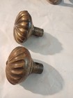 2 Vintage Antique Ornate Fancy Door Knobs Doorknobs Victorian Solid Brass