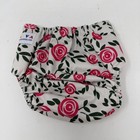 Alvababy Cloth Diapers One Size Adjustable Washable Floral Rose Print Pink Green