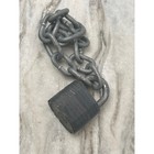 Industrial Hardened Steel Security Chain Keyed Padlock Set Of 2 Used 