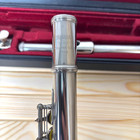 Yamaha Flute Yfl-211 Silver Plating With Hard Case Used
