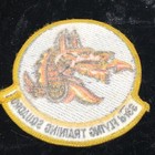 Rare Vtg 33rd Flying Us Patch 70s Usaf Training Squadron Dragon Iron-on