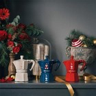 Bialetti Magico Ricordo Moka Express 3 Cups Teddy Bear Blue Christmas Range Pot