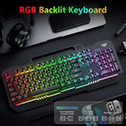Gaming Keyboard  T102 104 Keys Gaming Keyboard And Mouse Combo With Rgb Backlit 